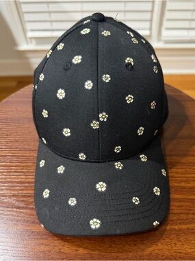 Black Daisy Baseball Cap - Women Accessories Hat